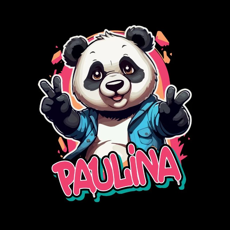 PAULINA - Schöner Mädchen Name mit coolem Panda