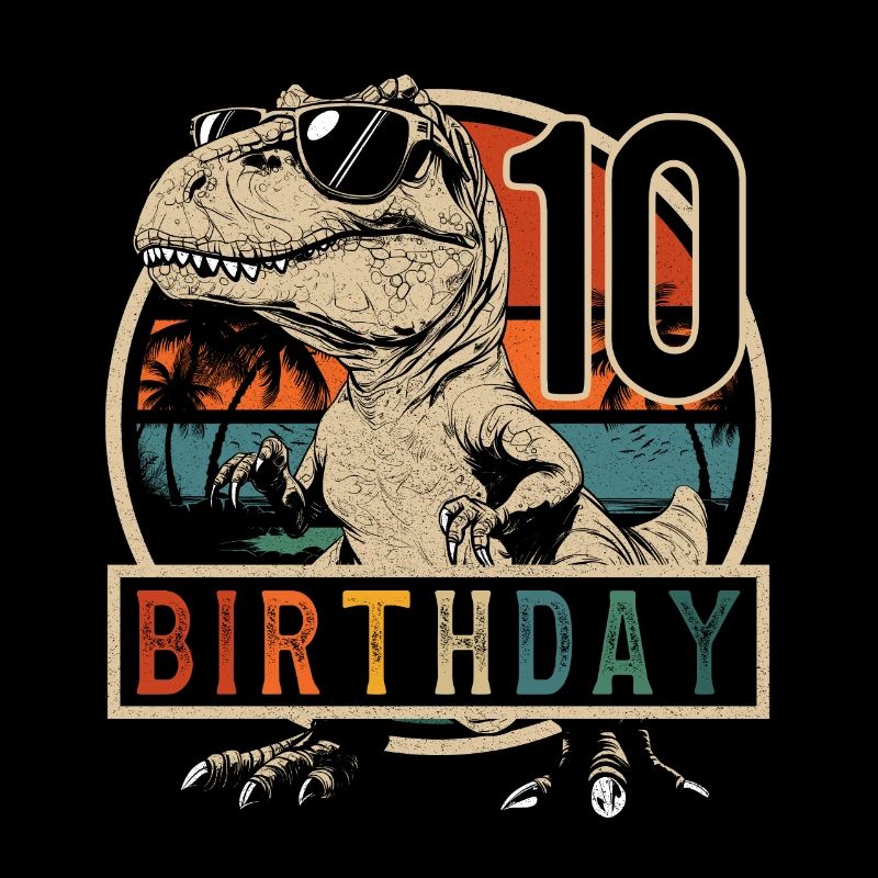 Lunettes De Soleil T-Rex 10 Ans Garçon 10e Anniversaire
