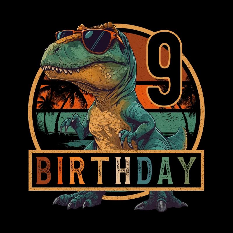 Lunettes de soleil T-Rex 9 ans garçon 9e anniversaire