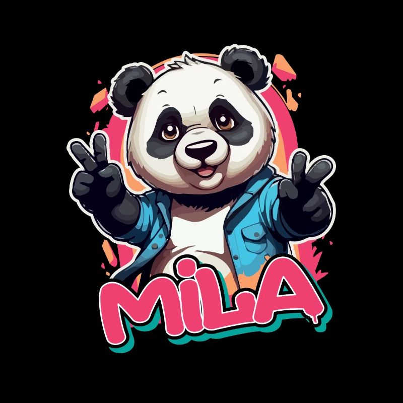PAULINA - Schöner Mädchen Name mit coolem Panda