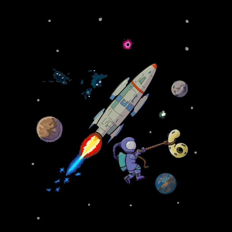 6 ans d’anniversaire Rocket Planet astronaute