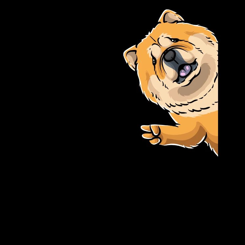 Chien Chow Chow de côté