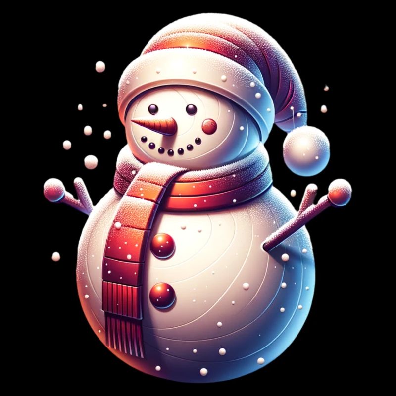 Snowman Snowfall Christmas