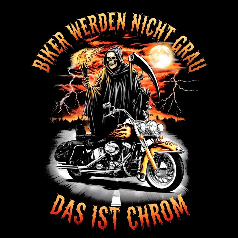 Werden Nicht Grau Das Ist Chrom Motorradfahrer