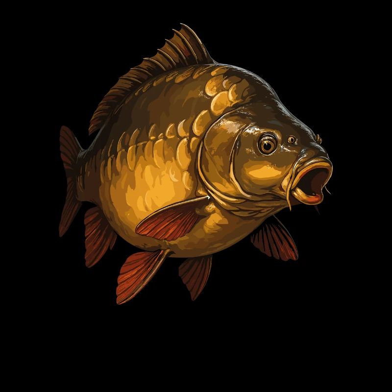 Spiegelkarpfen Angeln – Big Carp Artwork