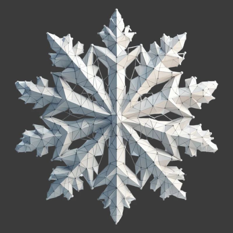 Polygone de flocon de neige