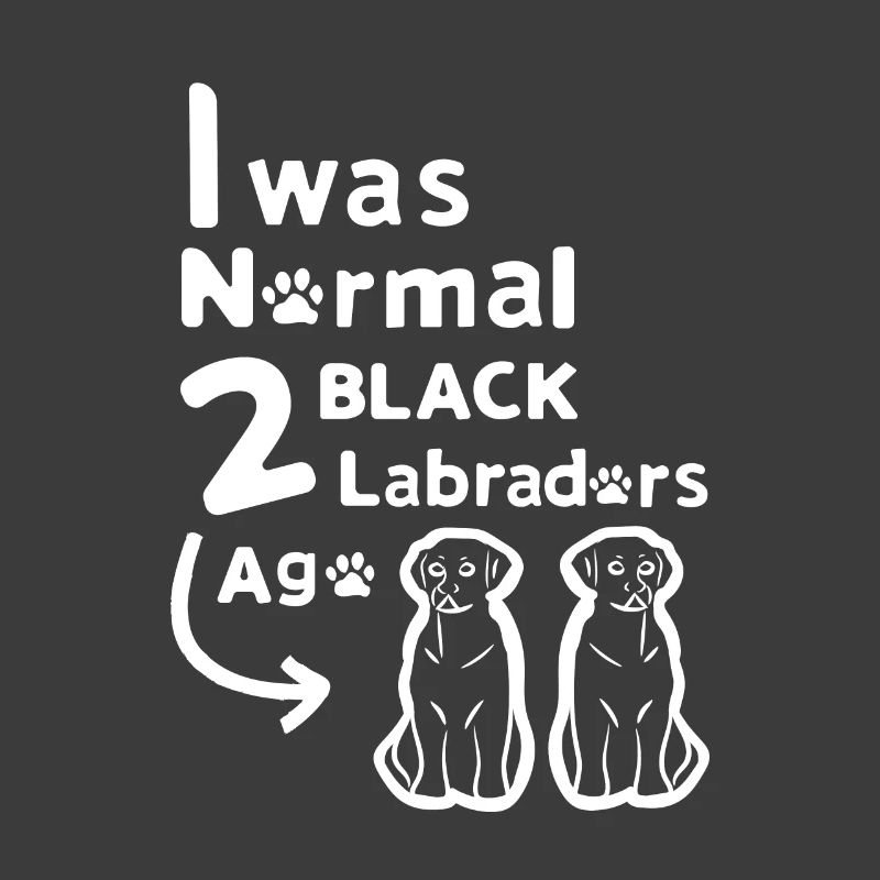 2 Two Black Lab Labrador Retriever Gift Idea Dog