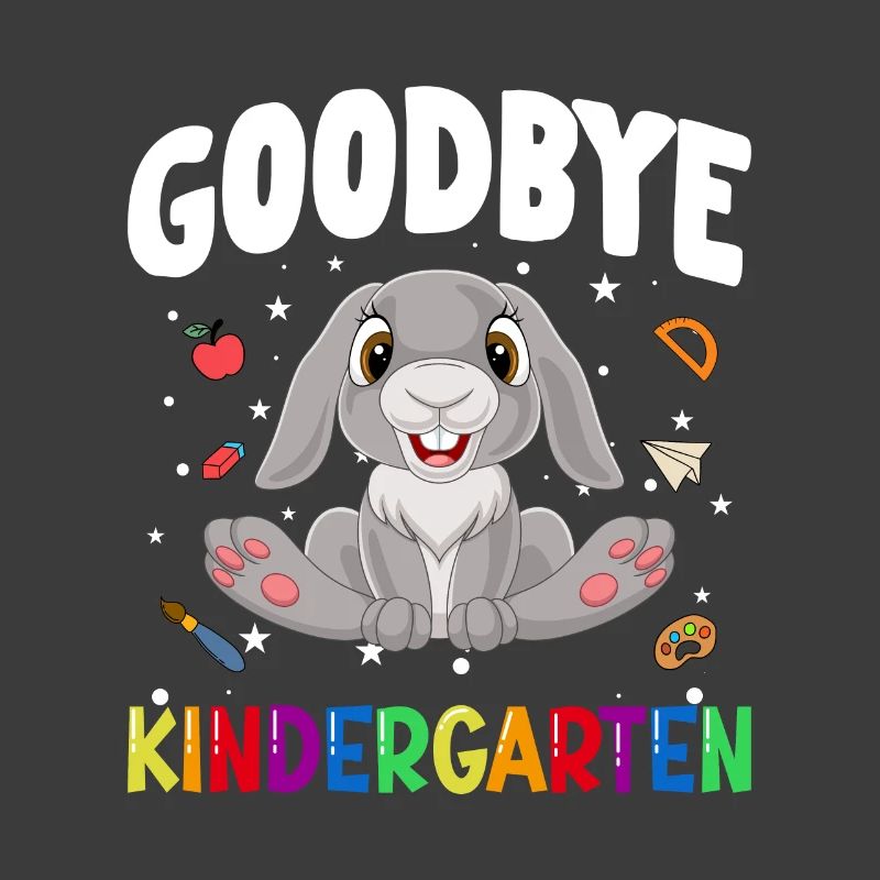 Goodbye Kindergarten Hase Einschulung Schule