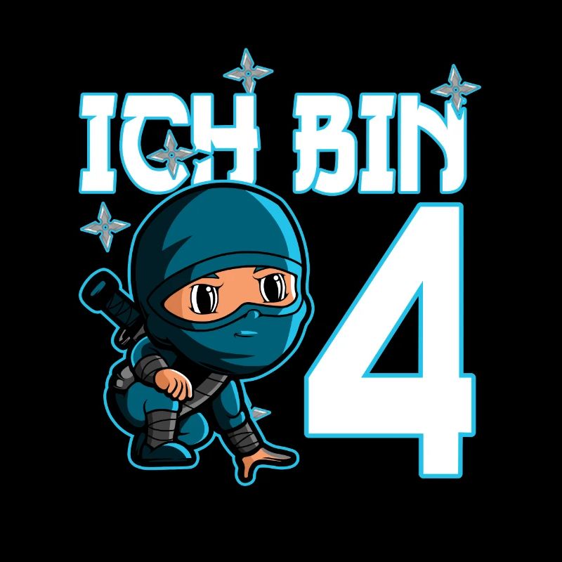Kostüm Ninja 4. Geburtstag Junge