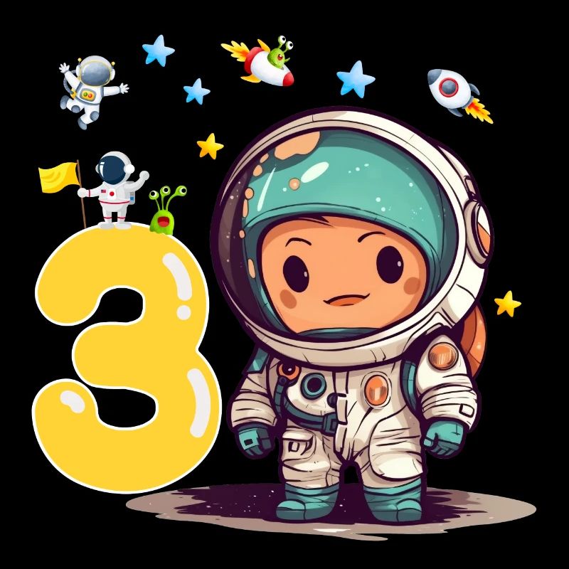 Kleiner Astronaut 3. Geburtstag