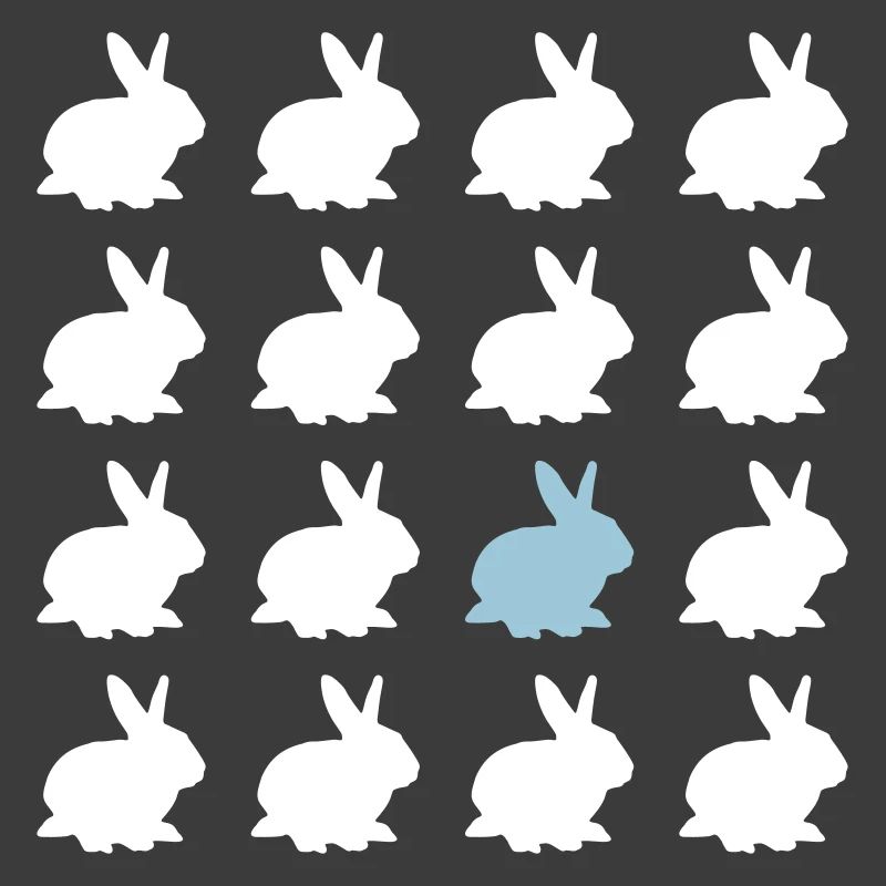 rabbit easter pattern easter