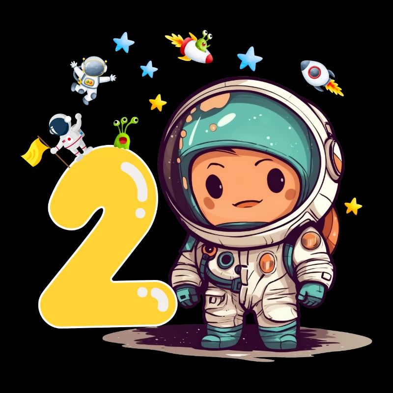 Kleiner Astronaut 2. Geburtstag