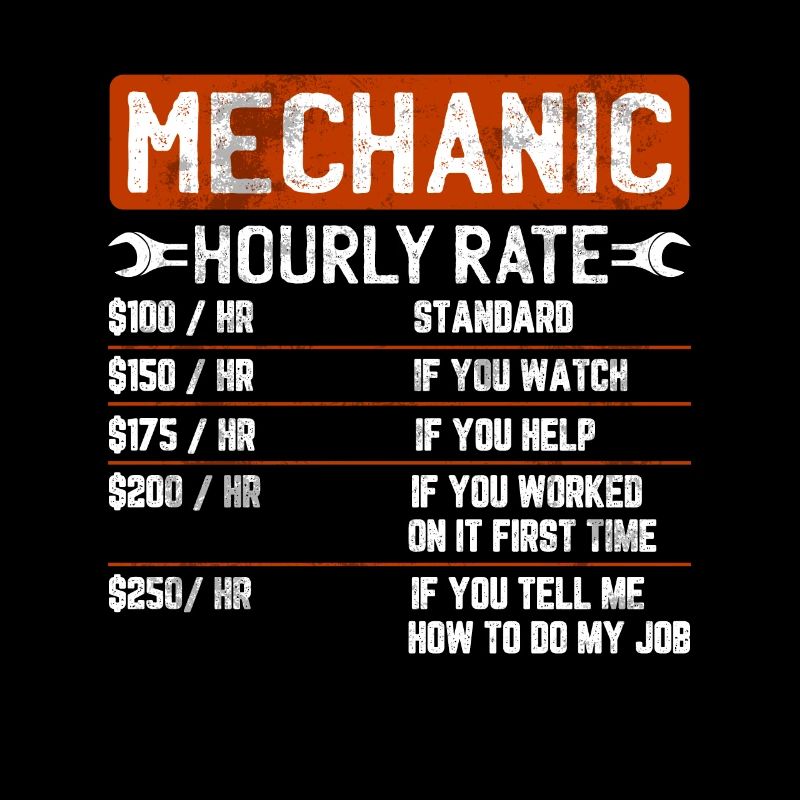 Mechatronic car mechanic engine saying gift