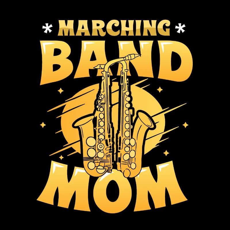 Marching Band Mom Saxophon Band Mom.
