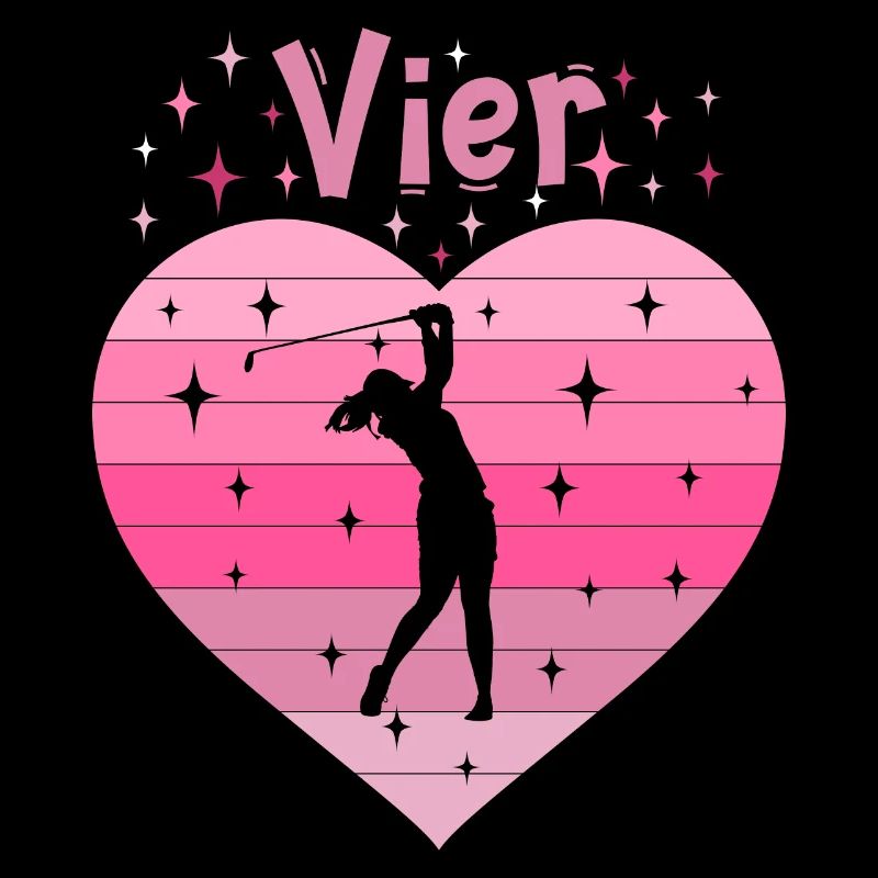 4. Geburstag Golf Golferin Mädchen Tochter