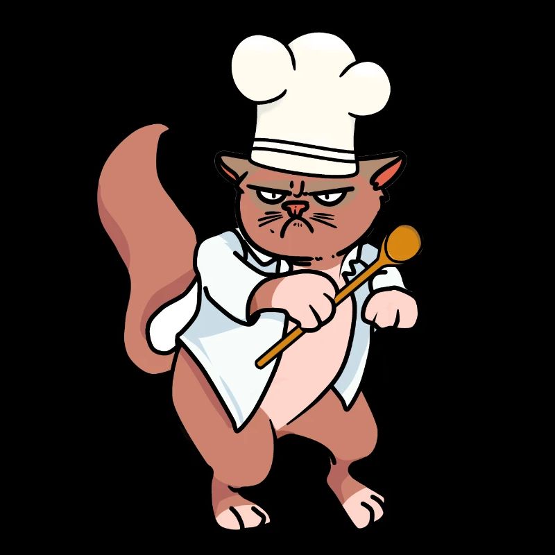 Grim Cook Cat Cats Cooks Cook Cook