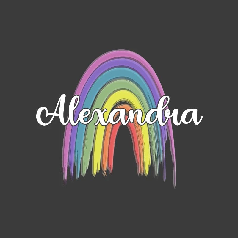 ALEXANDRA Rainbow Cursive