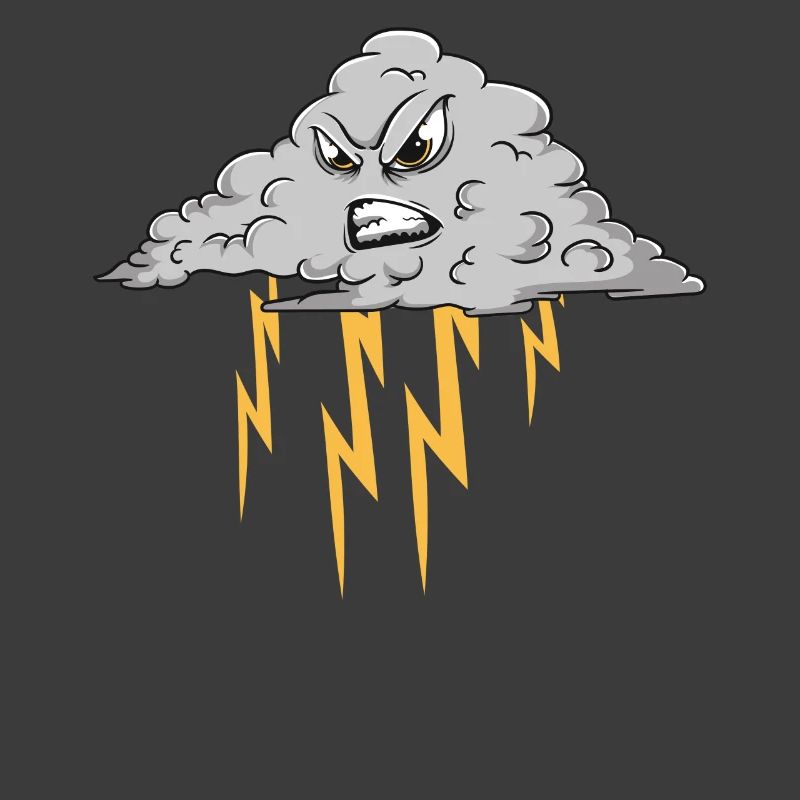 Angry Cloud Causing Lightning Thunderstorm Weather