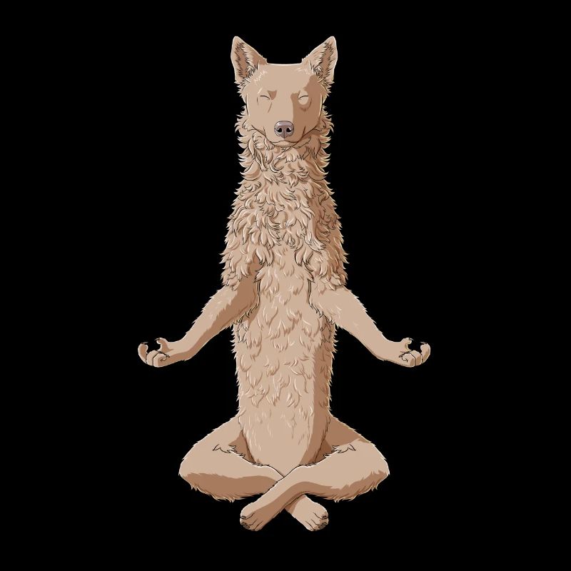 Chien Mudi méditant