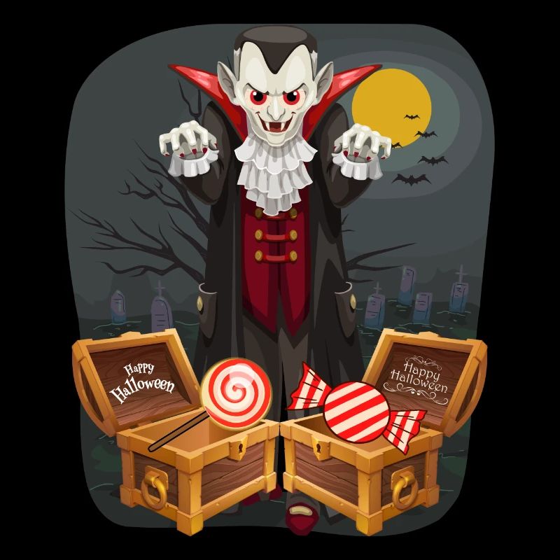 Halloween Vampir Süßes oder Saures