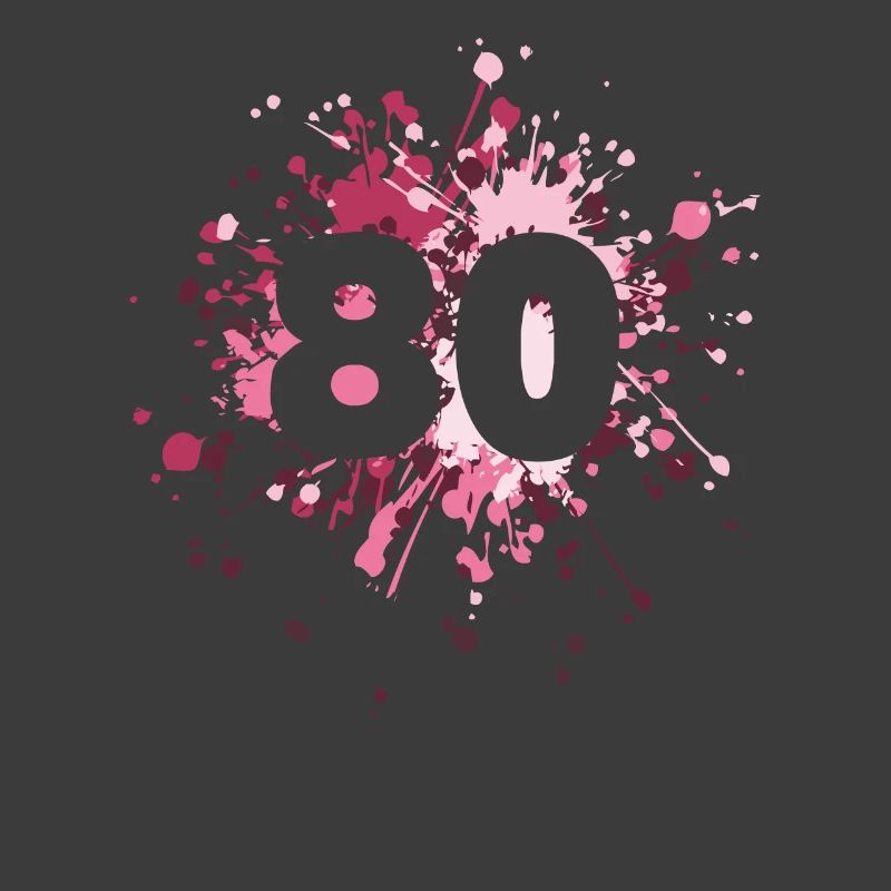 Nombre 80e éclaboussure de couleur