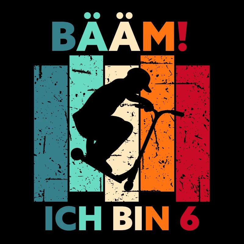 6. Geburtstag 6 Jahre Junge Geschenk Roller