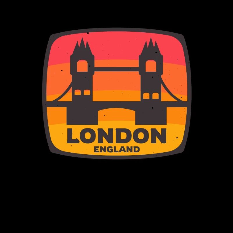 London England Tower Bridge Retro UK