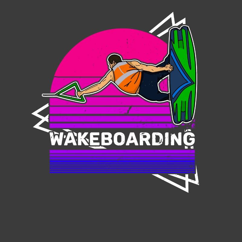 Wakeboarder instructors surfboard