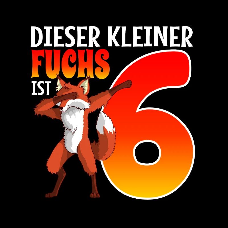 6. Geburtstag fuchs Junge Mädchen Geburtstag