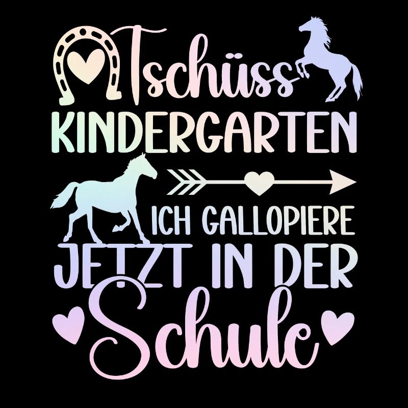 Schulkind 2024 Mädchen Pferd Einschulung 2024 Mädc