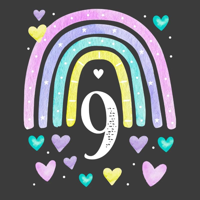 Geburtstag 9 Mädchen Regenbogen Fee Neun 9 Jahre
