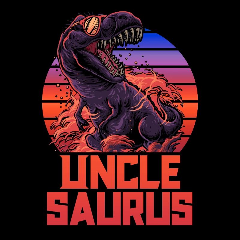 Unclesaurus TRex Shirt Uncle Saurus Retro 80s
