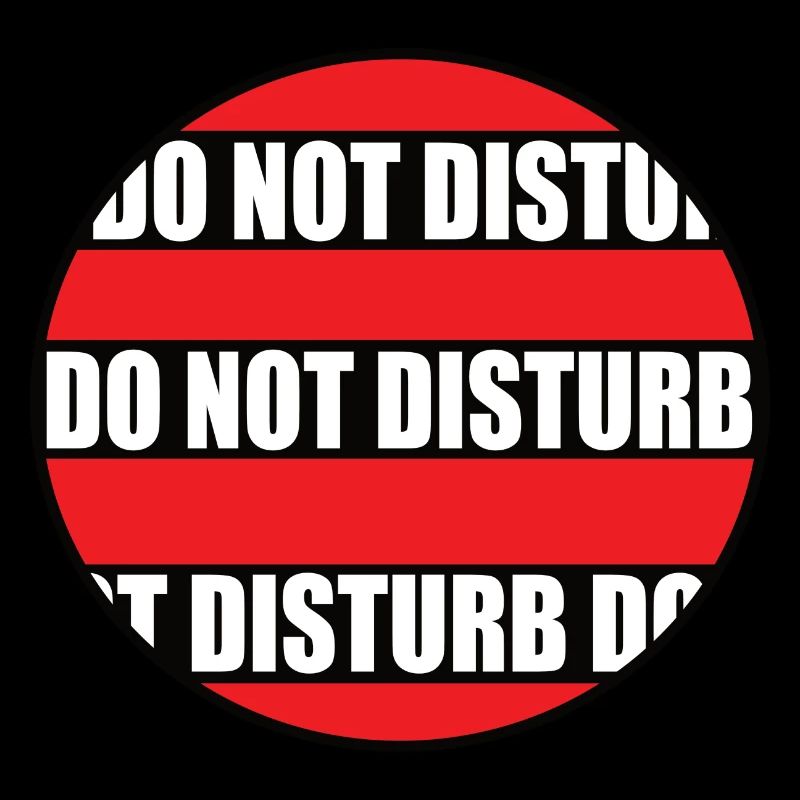 Conception rouge Ne pas déranger