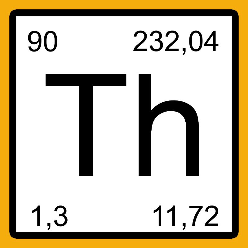 Th Thorium Element Icon Artwork
