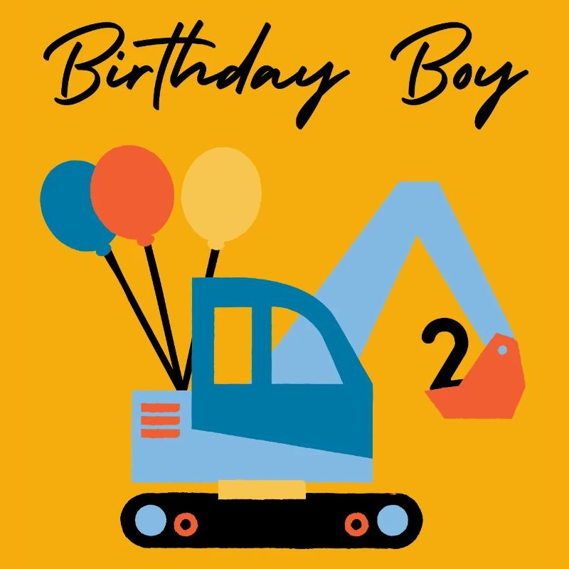 Bagger mit Ballons