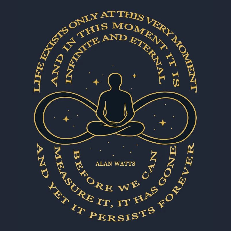Alan Watts Time Infinity Tee