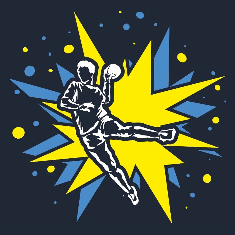 Conception du handball dans les explosions comiques