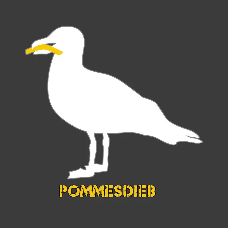 Frites Mouette Voleuse - Blanc