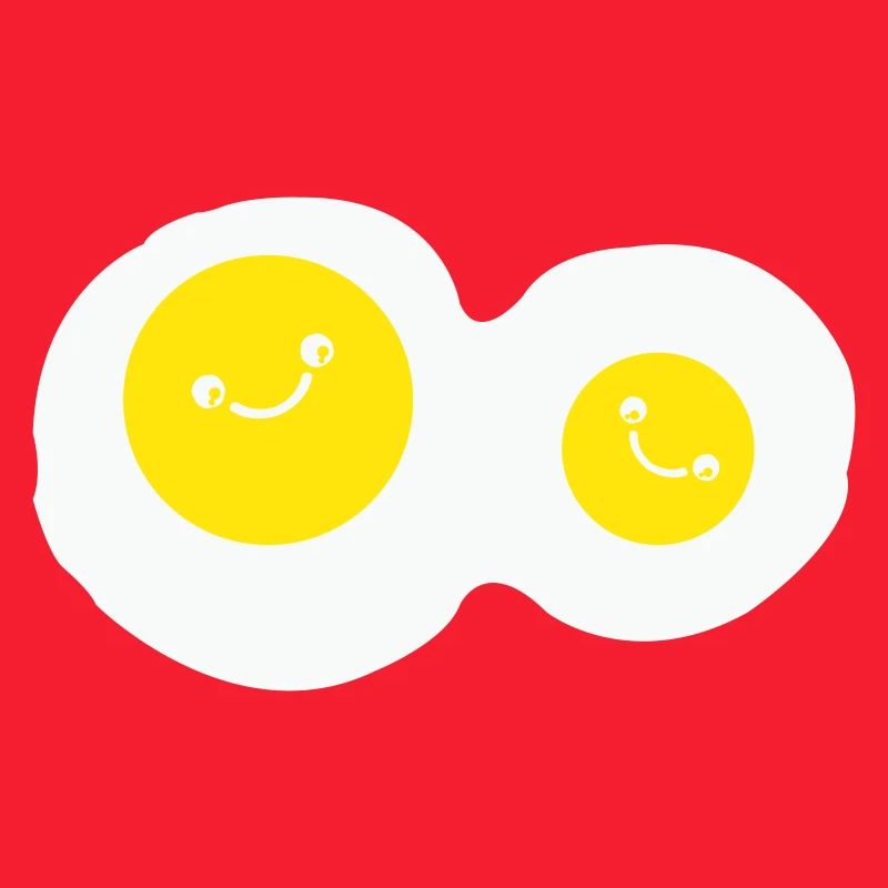 fried eggs smile