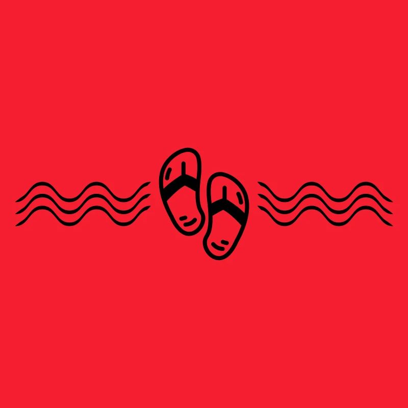 flip flops symbol wave