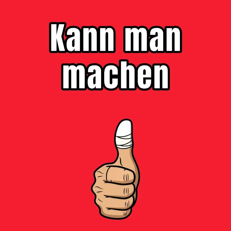 You can do it – Ironic thumb