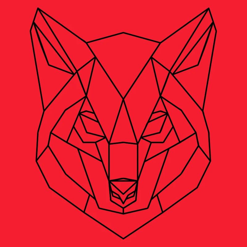 Wolf Low Polygon Wolf Low Poly Wolf Kopf 3D Netz