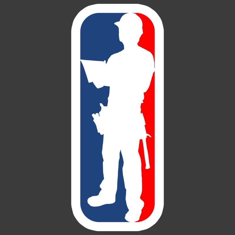 Construction worker logo