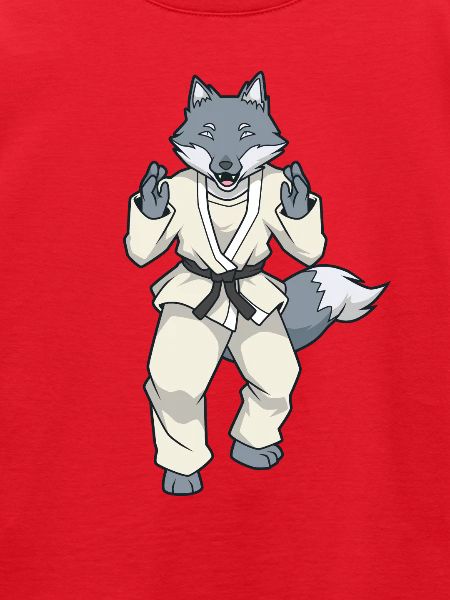 Comic Wolf macht Judo