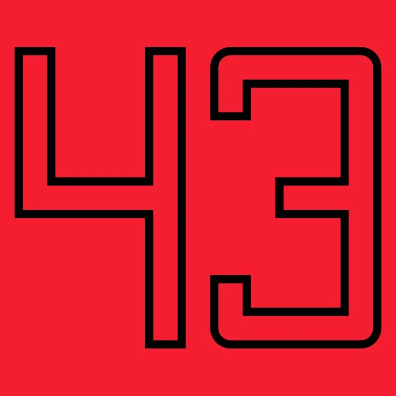 Number 43 (University Style)
