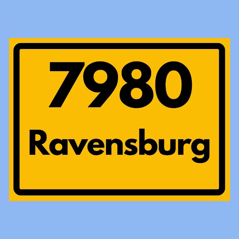 OLD POSTCODE ZIP CODE RETRO 7980 RAVENSBURG HEIMAT