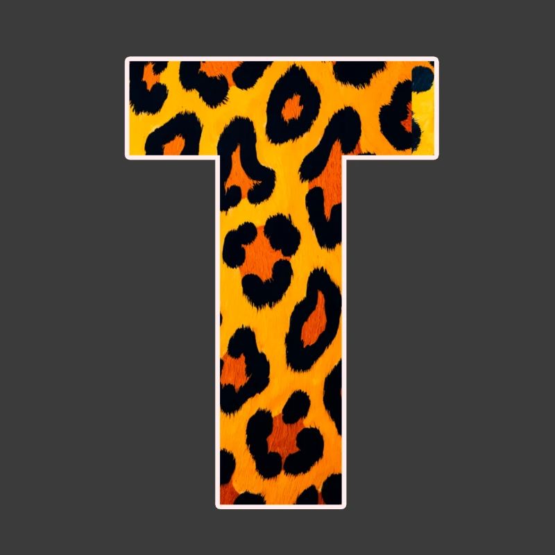 Leopard_Buchstabenmuster_ _T