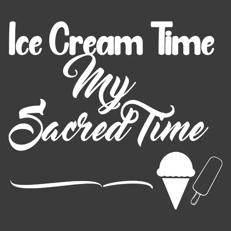 Temps de crème glacée - Design blanc