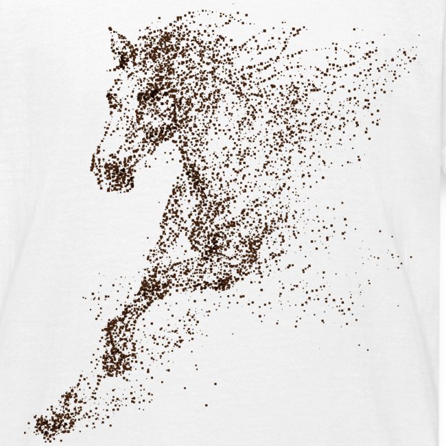 Pixel Horse brown - Teenager T-Shirt
