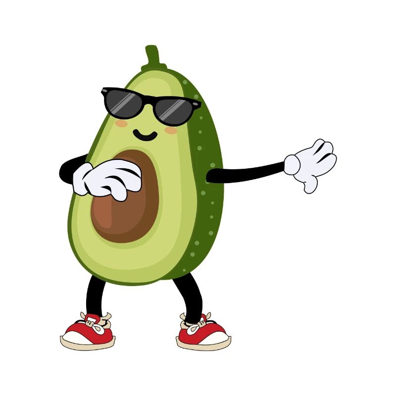 Avocado Dabbing Dancing Sunglasses Gift